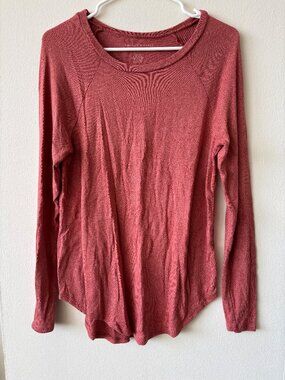 American Eagle Soft & Sexy Pink Plush Long Sleeve Top - Size S - NWOT